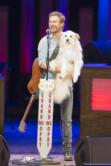 Dierks with his dog Jake