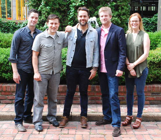 Pictured L-R: Kevin Lane (BMG, Creative Director); Daniel Lee (BMG, Senior Creative Director; Joe Ginsberg; Kos Weaver (BMG, Executive Vice President); Sara Knabe (BMG, Senior Creative Director)