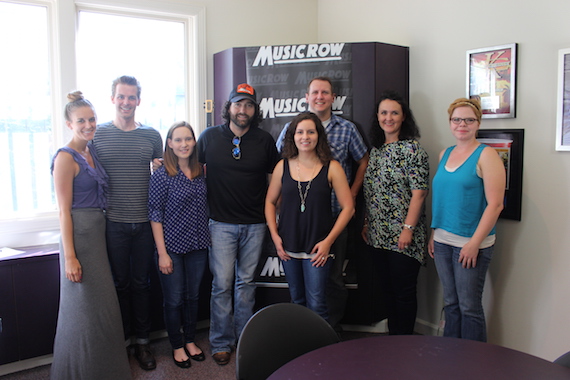 Josh Thompson with MusicRow staff.