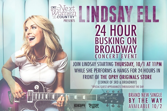 lindsay Ell busking event