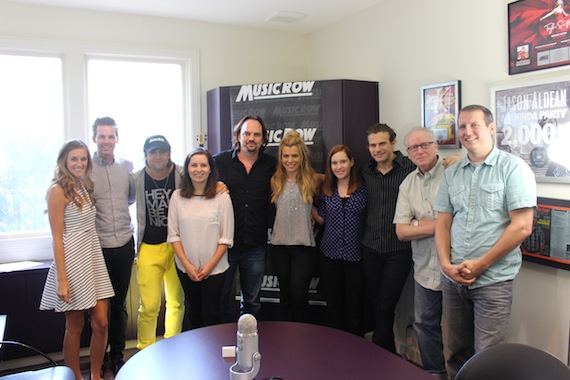 MusicRow staff with The Band Perry pictured (L-R): Kelsey Grady, Eric Parker, Neil Perry, Sarah Skates, Sherod Robertson, Kimberly Perry, 