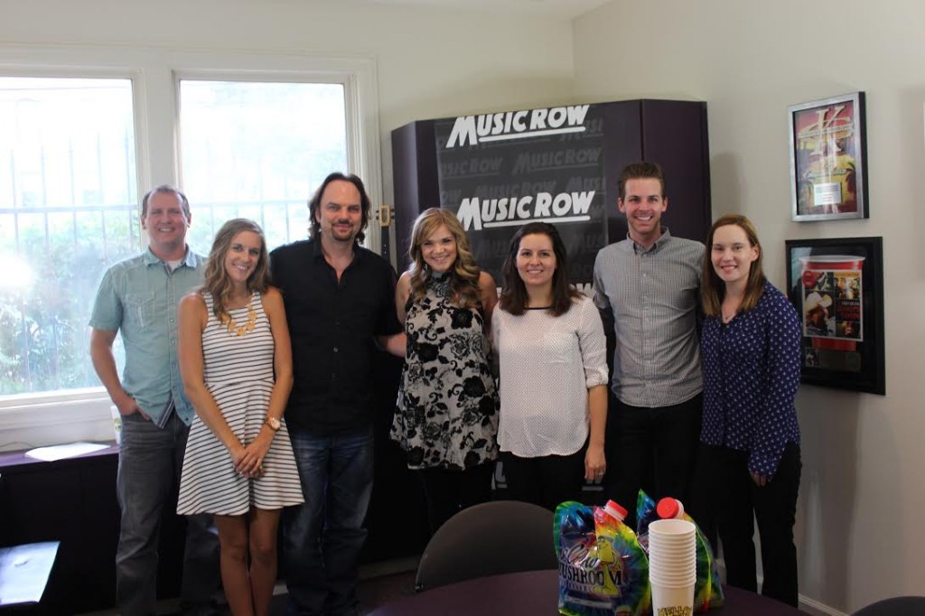 Macy Martin with MusicRow staffers.