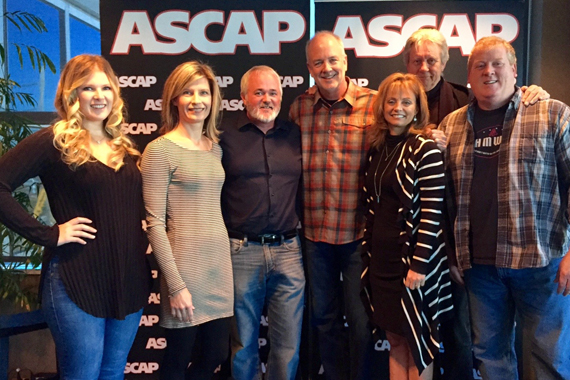 Pictured (L-R): Michelle Attardi (Creative Director, DHM), Susan Hodges (VP of Administration, DHM), Dan Hodges (Owner/GM, DHM), Byron Hill?, and ASCAP's Kele Currier, Ralph Murphy, Mike Sistad.?