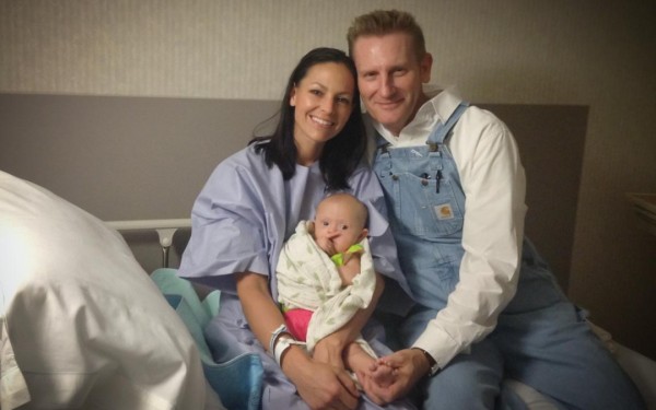 Joey Feek, Rory Feek, and daughter Indiana.