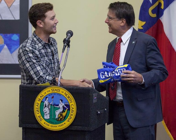 Scotty McCreery and North Carolina Governor Pat McCrory