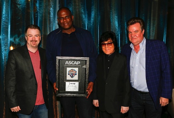  L-R: Ben Vaughn (EVP, Warner/Chappell Nashville), Jon Platt (CEO, Warner/Chappell Music), John Titta (EVP, Creative Services, ASCAP), Clark Miller (EVP, Operations, North America, Warner/Chappell Music)