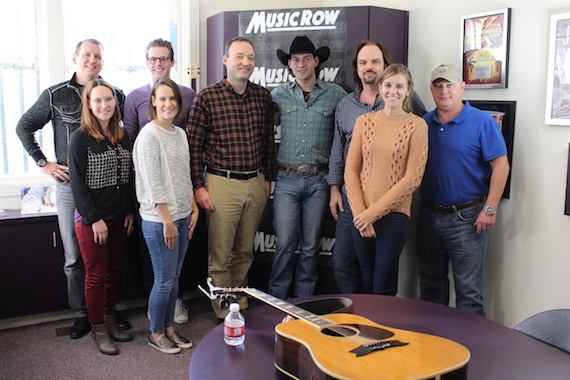 William Michael Morgan with MusicRow staffers.