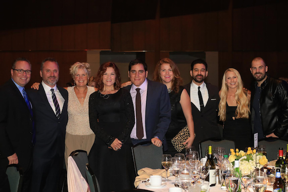 Pictured (L-R): Steve Markland, Damon Booth (Notable Music), Shelby Coleman (Notable Music), Rosanne Cash (Notable Music), Justin Kalifowitz, Natalie Osborne, Danny Berrios, Sara Haze, and Ben Caver. Photo: Bev Moser/Moments By Moser 