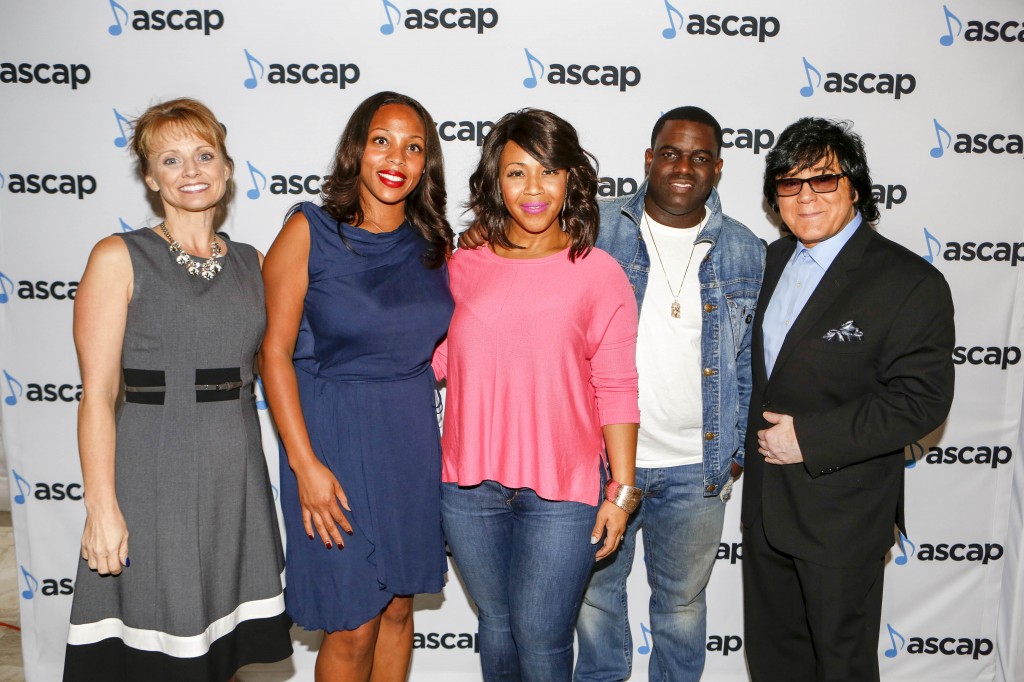 Pictured (L-R): ASCAPs Kele Currier, ASCAPs Nicole George-Middleton, ASCAP Singer/Songwriter Erica Campbell, Producer Warryn Campbell, ASCAPs John Titta.