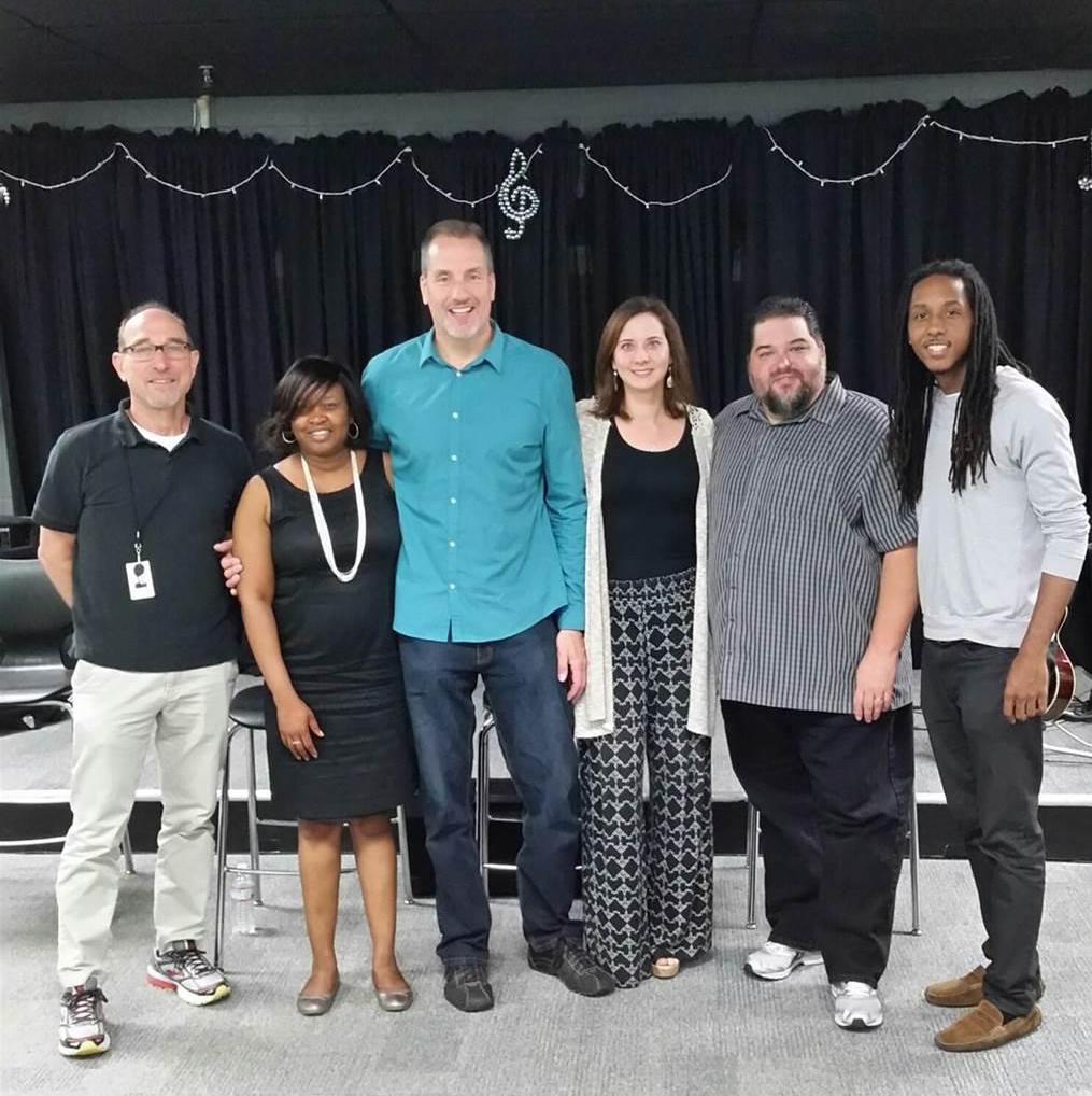 Pictured (L-R): Sam Lorber, Pearl-Cohn; Yolanda Jackson, Pearl-Cohn; Tom Luteran Sony/ATV, Alicia Warwick, The Recording Academy; Tim Fink SESAC and Marqo Patton, Pearl-Cohn.