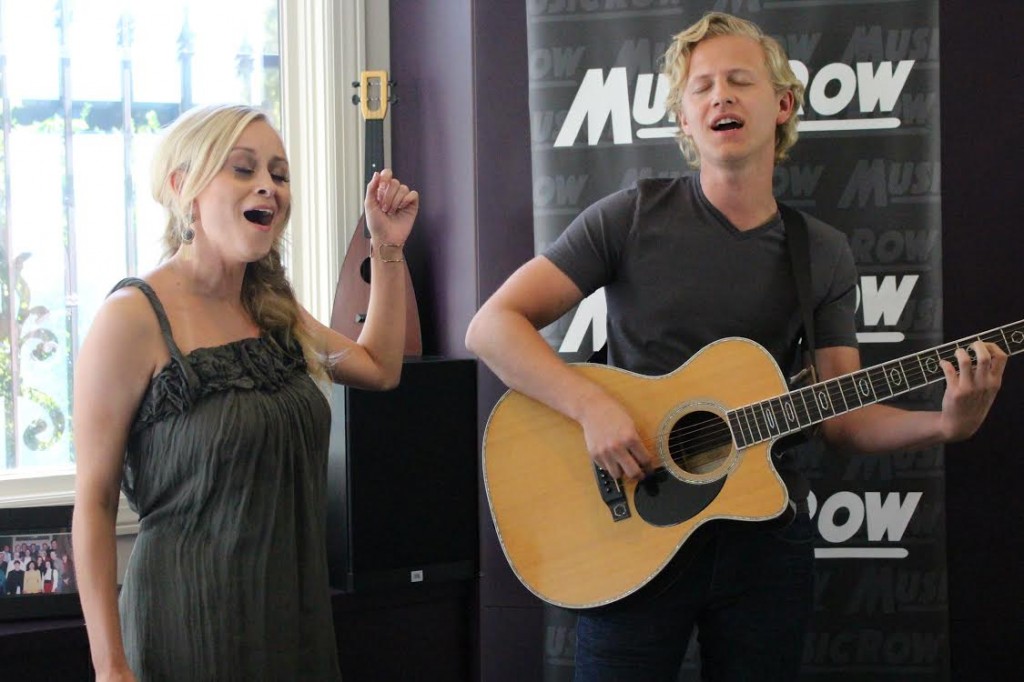 Makenna & Brock perform for MusicRow staffers.