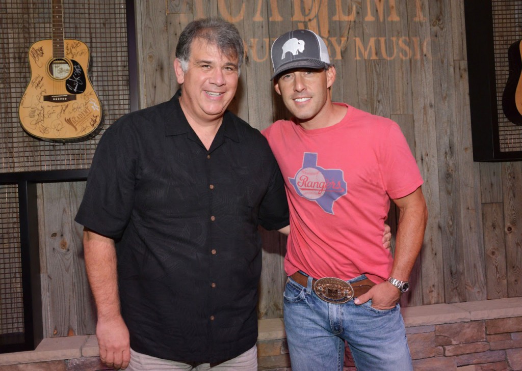 Pictured (L-R): ACM CEO Bob Romeo and Aaron Watson. Photo: Michel Bourquard/Courtesy of the Academy of Country Music 