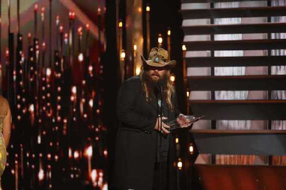 Chris Stapleton wins CMA New Artist of the Year. Photo: CMA