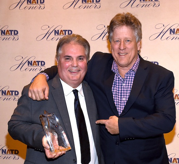 Pictured (L-R): Charlie Brusco, Red Light Management; John Huie, CAA. Photo: Rick Diamond/Getty Images for NATD