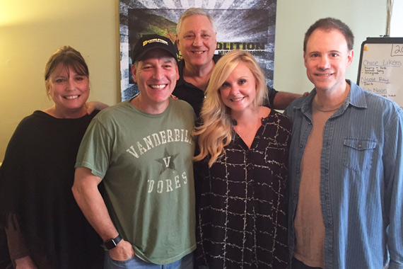 Pictured (L-R): Abbe Nameche, plugger/consultant; Jon D'Agostino, Demolition President; Steve Bloch, plugger/consultant; Megan Conner; Shane Barrett, plugger/consultant.