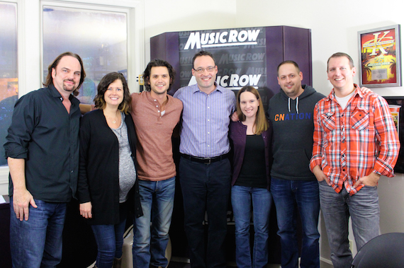 Steve Moakler visits with MusicRow staff.