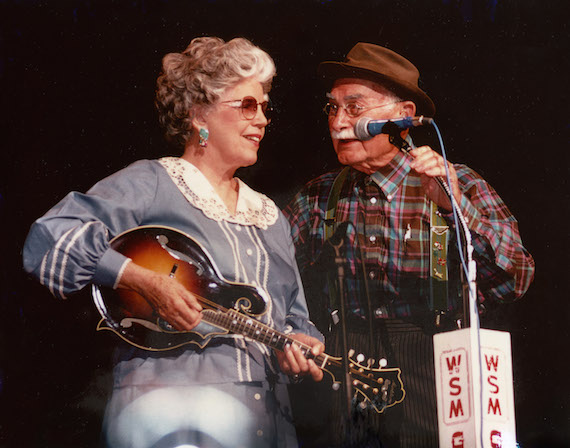 Pictured (L-R): Ramona Jones and Grandpa Jones. Photo: Grand Ole Opry Photo Archives