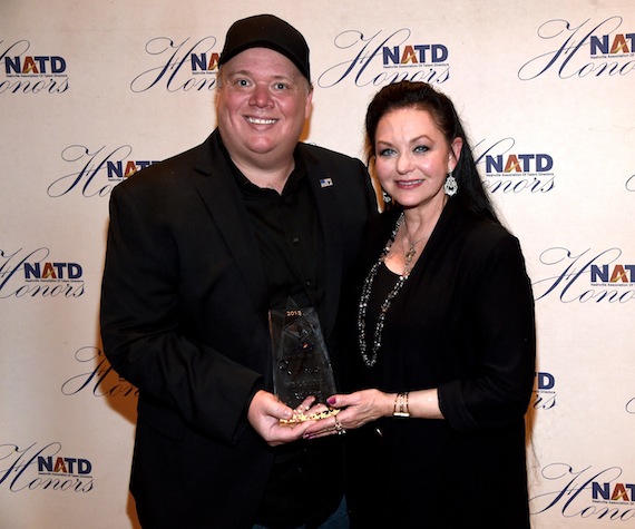 Kirt Webster and Crystal Gayle. Photo: Rick Diamond/Getty Images for NATD