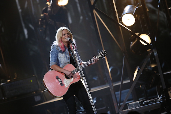 Miranda Lambert performs during the CMA awards. Photo: CMA