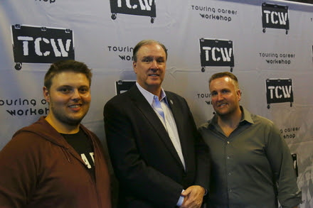 Pictured (L-R): Erik Parker, co-founder, TCW; Michael Strickland, Bandit Lights; Chris Lisle, co-founder and Executive Director, TCW 