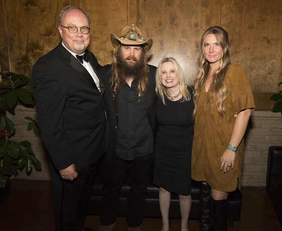 Pictured (L to R): Mike Dungan, Chairman and CEO, UMGN; Chris Stapleton; Cindy Mabe, President, UMGN; Morgane Stapleton 