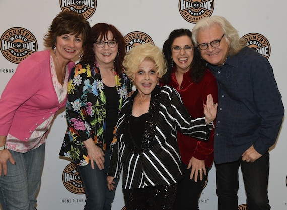 Pictured (L-R): The Country Music Hall of Fame and Museums Sharon Brawner, Cheryl White, Brenda Lee, Sharon White, and Ricky Skaggs.