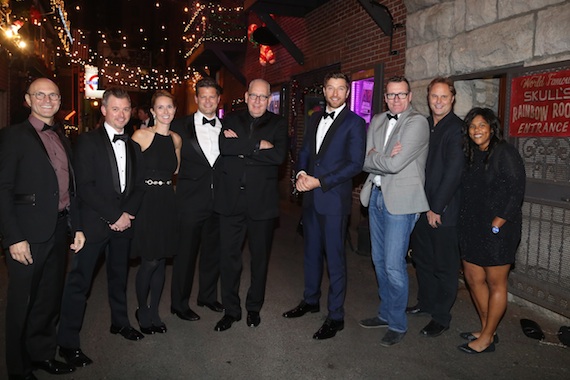 Pictured (L-R): Wes Vause, SVP Publicity, WMN; Justin Luffman, VP Brand Management, WMN; Kristen Williams VP Promotion, WMN; Rob Baker, Longshot Management; John Esposito, President & CEO, WMN; Brett Eldredge; Peter Strickland, EVP & GM, WMN; Scott Hendricks, EVP A&R, WMN; Camille Alston, Longshot Management.