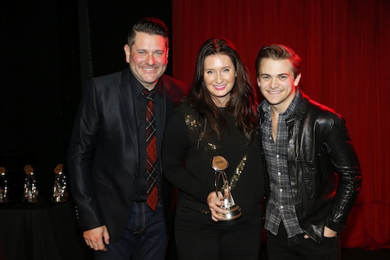 Pictured (L-R): Jay DeMarcus, Ebie McFarland, Hunter Hayes. Photo: Donn Jones