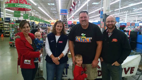 Pictured (L-R): Angie Foster (with son Braddock), KRKT; Amanda Peaslee, Coastal; Scott Schuler (with son Anthem), KRKT;  Jess Ropp, Coastal. 