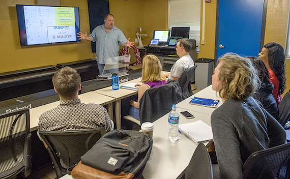 Odie Blackmon teaches as part of MTSU's "Music Row in Murfreesboro"