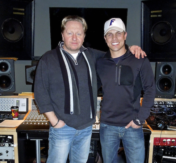 Pictured (L-R): Mickey Jack Cones and Dustin Lynch. Photo: Shalacy Griffin