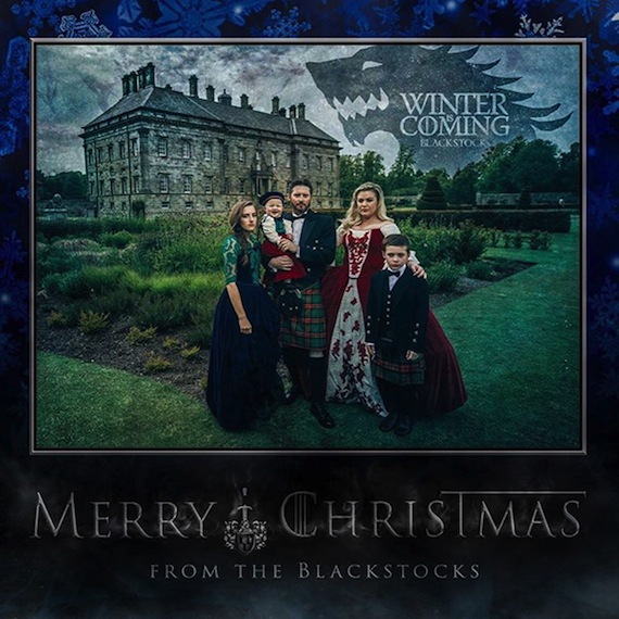 kelly clarkson brandon blackstock christmas card 2015