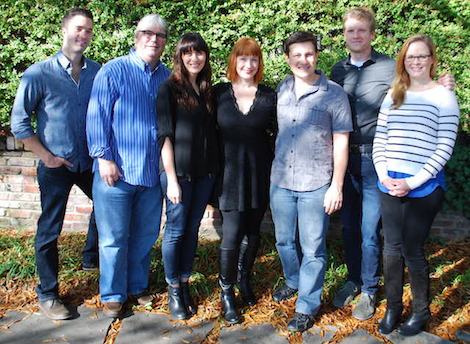 Pictured Left To Right: Kevin Lane (BMG, Creative Director);  Chris Oglesby (BMG, VP  Creative); Ashley Wilcoxson (Thirty Tigers  Manager); Leigh Nash; Daniel Lee (BMG, Senior Creative Director); Kos Weaver (BMG, Executive Vice President); Sara Knabe (BMG, Senior Creative Director)