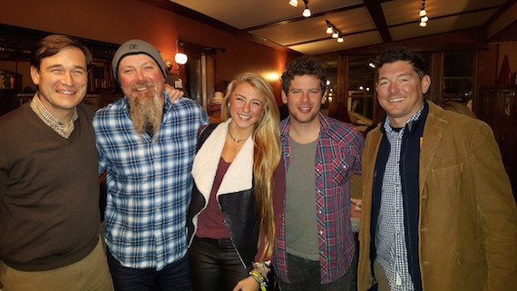 Pictured (L-R): SunTrusts Andrew Kintz, BMI songwriters Kendell Marvel, Julia Cole and Randy Montana and SunTrusts Bryan Bolton. Photo: Mark Mason.