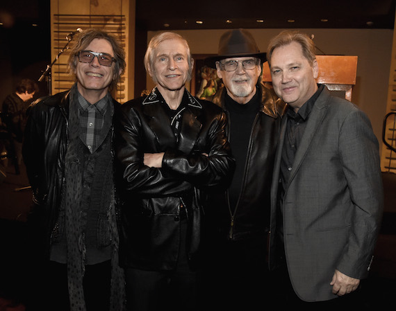 Pictured (L-R): Tom Peterson of Cheap Trick, Fred Gretsch, Duane Eddy, and Steve Wariner.  