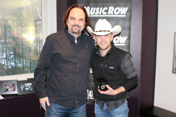 Pictured (L-R): MusicRow's Sherod Robertson, Valory Music Co.'s Justin Moore. Photo: Molly Hannula