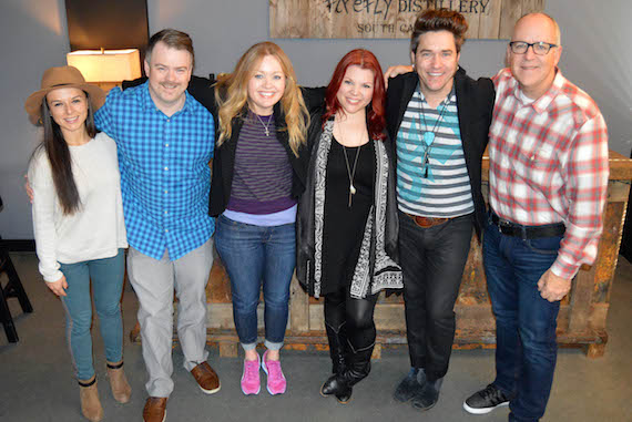 Pictured (L-R): Genevieve Jewell, Manager; Ben Vaughn, Warner/Chappell; Alicia Pruitt, Warner/Chappell; Marylynne Stella, Brad Stella, Phil May, Warner/Chappell  