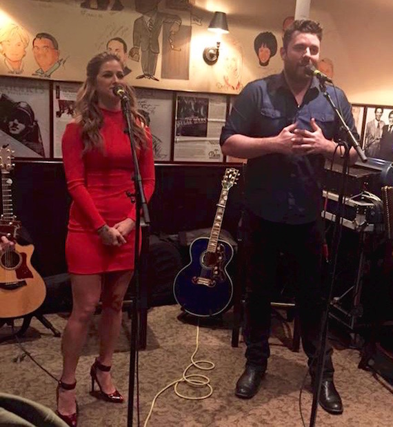 Pictured (L-R): Cassadee Pope welcomes surprise guest Chris Young to duet on Think Of You. 