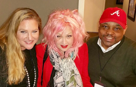 (L-R): Whitney Daane, SVP of Creative, Kobalt Music Publishing Nashville; CyndiLauper, singer-songwriter, member of Kobalt Music Publishing; Al "Butter" McLean, SVP of Creative at Kobalt Music Publishing (Atlanta).