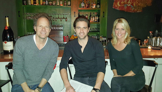 Pictured (L-R): Mark Friedman (Deluge Music), Brennin, Stephanie Greene. 