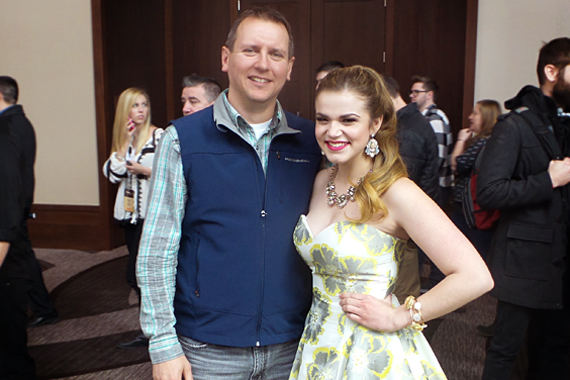 MusicRow Chart Director Troy Stephenson (L) with Macy Martin.