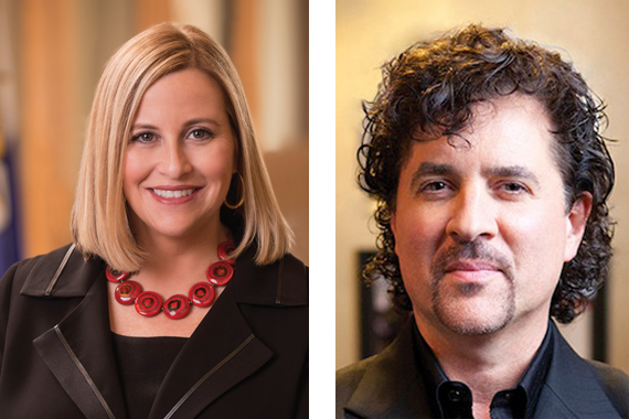 Pictured (L-R): Megan Barry and Scott Borchetta