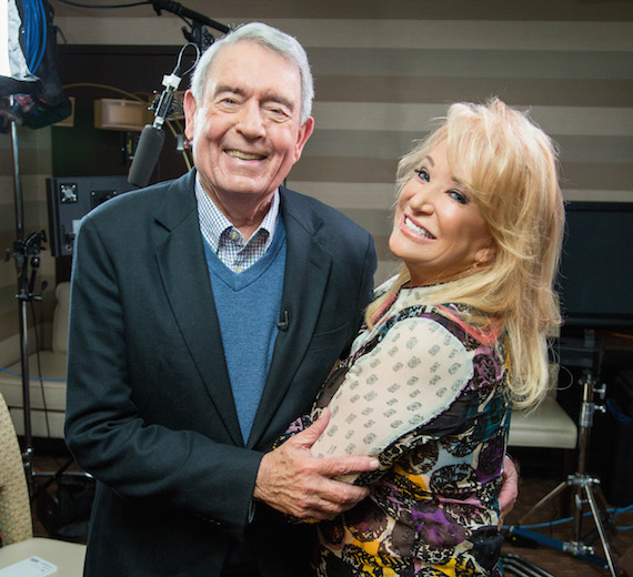 Pictured (L-R): Dan Rather, Tanya Tucker.