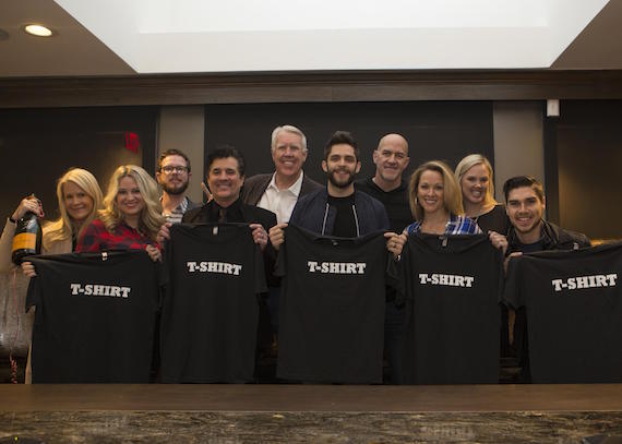 Pictured (L-R): Allison Jones, Ashley Sidoti, Bradford Hollingsworth, Scott Borchetta, George Briner, Thomas Rhett, Brad Howell, Amy Staley, Ellen Mundy, Sean Stevens 