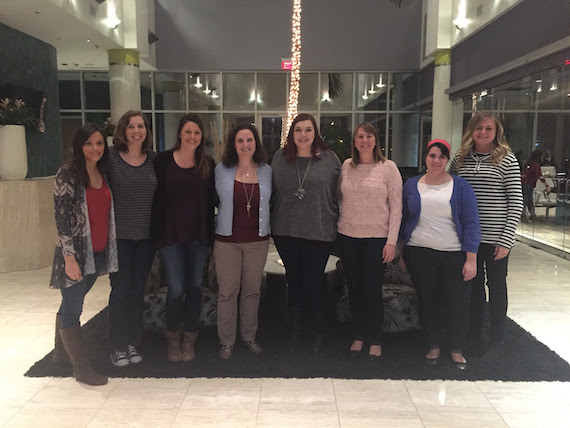 Pictured (L-R): Meredith Bunch, Marissa Bond, Kristen England, Sandra Westerman-Stillwagon, Dana Lalevee, Stacy Scism, Julia Grimoldi, Lauren Perry  