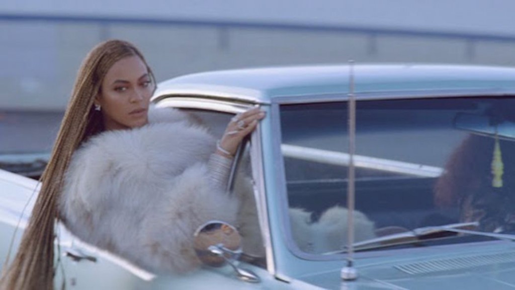 Beyonce's in her video for "Formation."