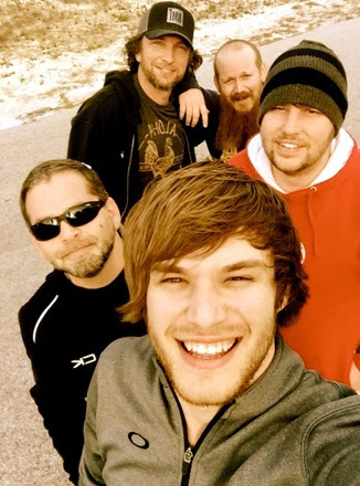 Pictured (Front to back): Michael Tyler, artist, Reviver Records; Michael Knox, Jaron Boyer, Brandon Kinney, Jeffrey East. 