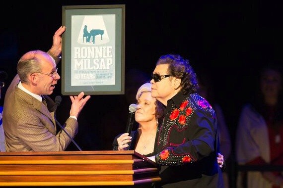 Pictured (L-R): Eddie Stubbs, Connie Smith, and Ronnie Milsap. Photo: Chris Hollo