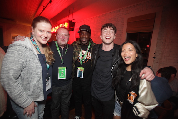 Pictured (L-R): SESACs Erin Collins, John Sweeney and Trevor Gale, artist/songwriter Barns Courtney and SESACs Jamie Dominguez. 