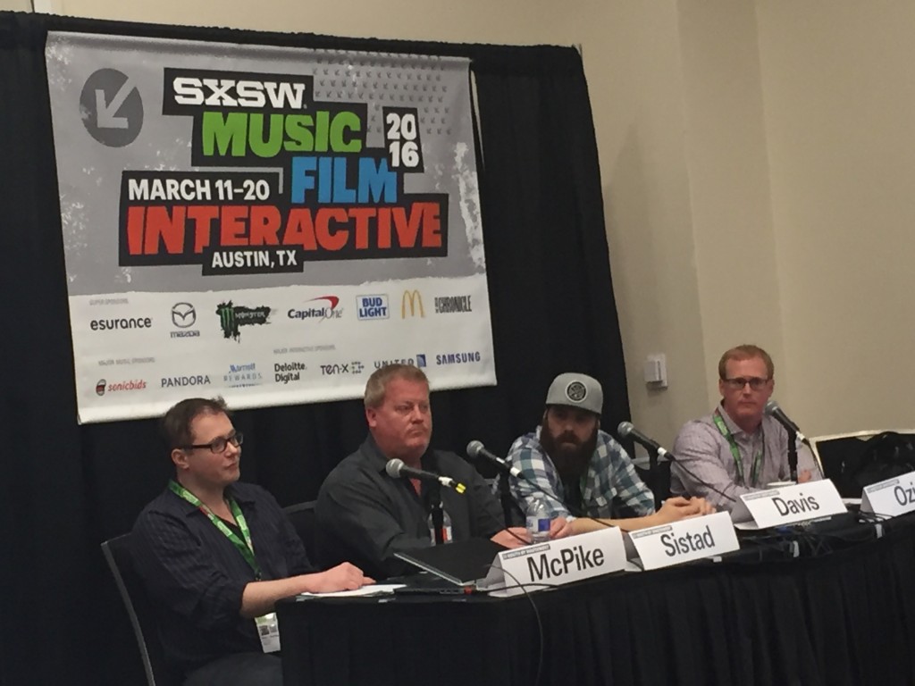 ASCAP's Mike Sistad (second from left) on SXSW panel